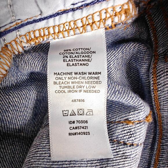 Loft Medium Wash Button Fly Modern Crop Jeans Size 8 Excellent - Picture 8 of 9